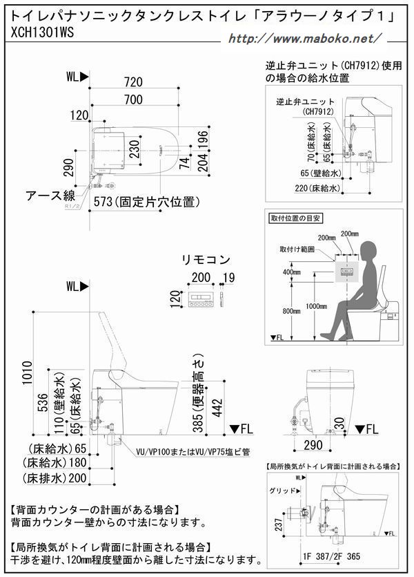 パナソニック アラウーノ CH301FW+bnorte.com.br