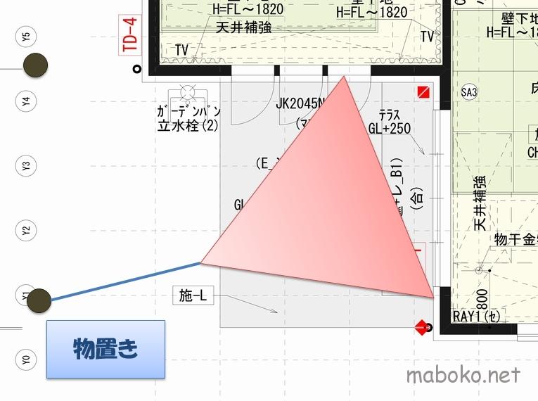 日よけで夏の日差し対策 タカショーのトライアングルシェードセイルでタイルデッキに木陰のような空間を 一条工務店で建てたまぼこのきろく