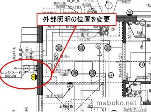 勝手口照明